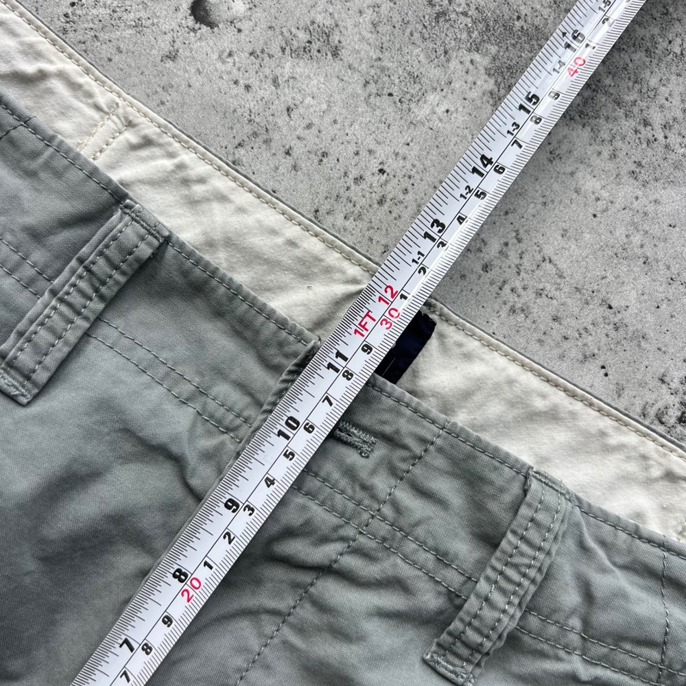 Y2K Gap Shorts Men 31 Grey Green Utility Gorpcore Hiking Cargo Skater Outdoors - Picture 7 of 7
